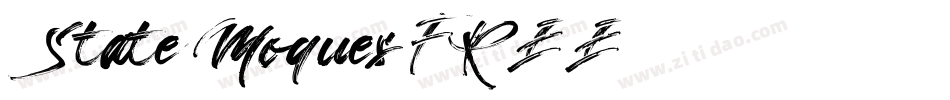 State Moques FREE字体转换